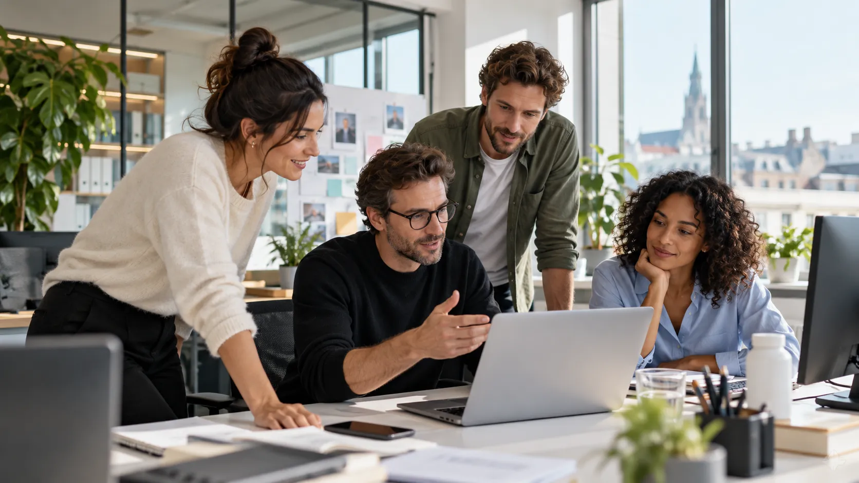 Collaboration en bureau